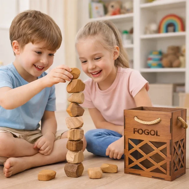 بازی چیدمانی تعادلی چوب صخره ای